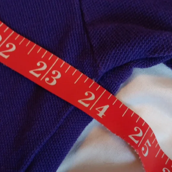 Polo Ralph Lauren Mens Purple Short Sleeve Polo Shirt LT Tall Yellow Pony Logo - Picture 8 of 10